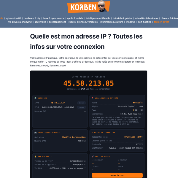Quelle est mon ip ? Le retour !