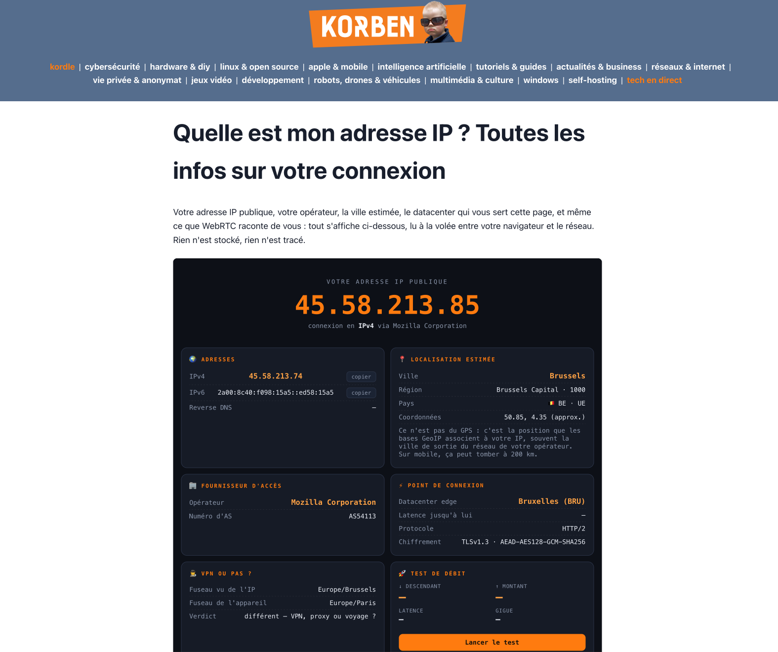 Quelle est mon ip ? Le retour !
