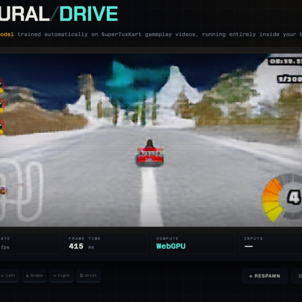 Neural Drive – Le jeu de kart qui tourne sans moteur de jeu, dans votre navigateur