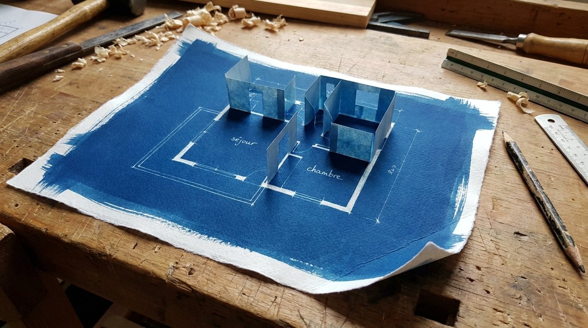 Pascal Editor – Le plan 3D se dessine pendant que Claude bosse