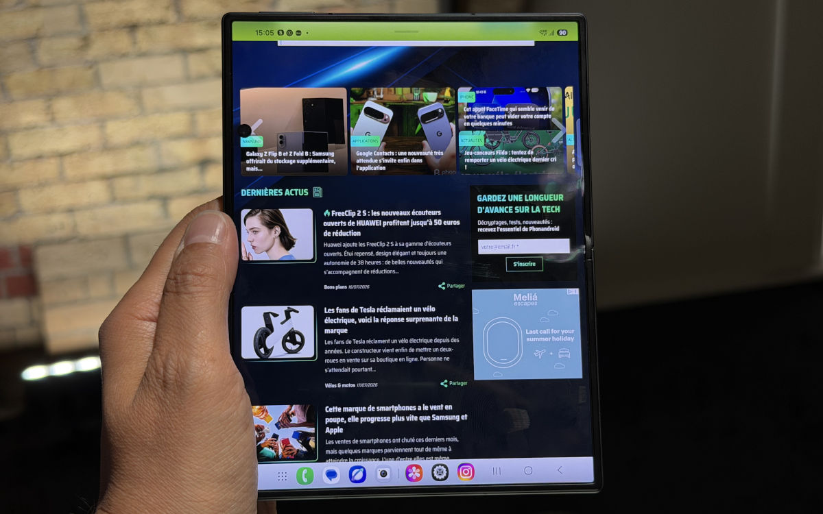 Prise en main Samsung Galaxy Z Fold 8 : le nouveau format qui change tout