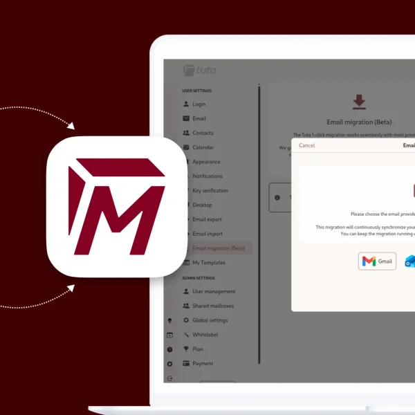 Tuta veut déménager vos 22 ans de Gmail sans rien perdre