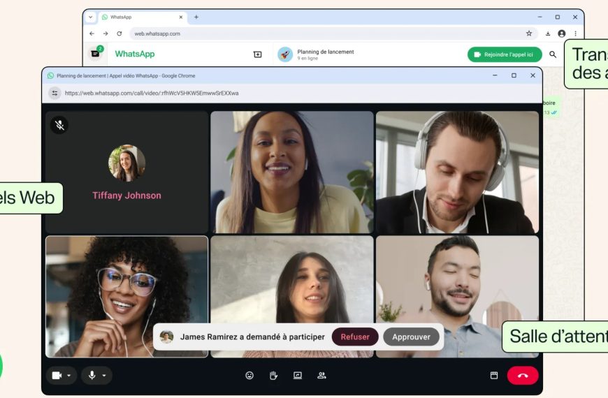 WhatsApp lance les appels vocaux et vidéo sur le web