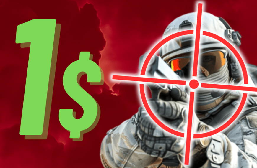 1$ par kill : ce jeu te paie si t'es performant. Je n'ai jamais vu quelque chose d'aussi honteux…