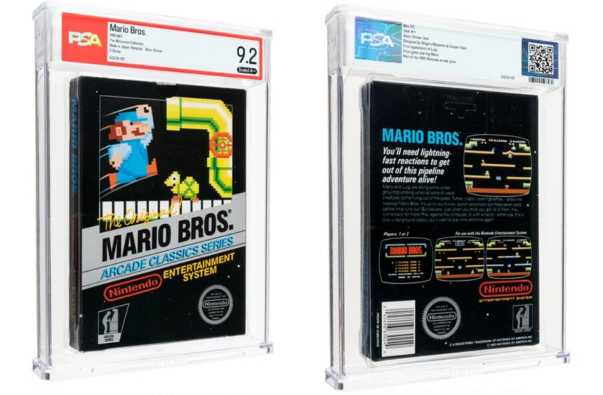 Près de 390 000 euros pour cet exemplaire unique de Mario Bros. sur NES