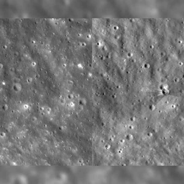 La NASA a braqué sa sonde lunaire sur le point de chute d’une fusée SpaceX, voici le résultat