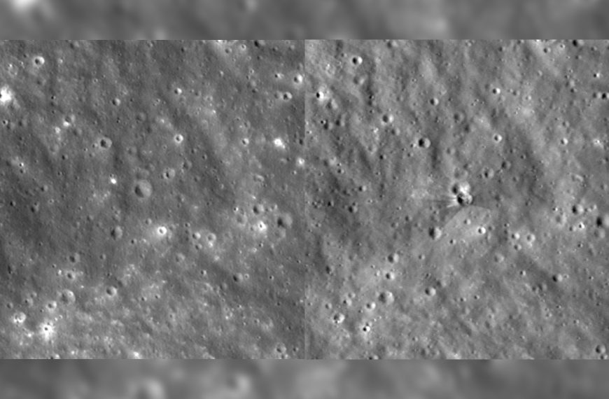 La NASA a braqué sa sonde lunaire sur le point de chute d’une fusée SpaceX, voici le résultat