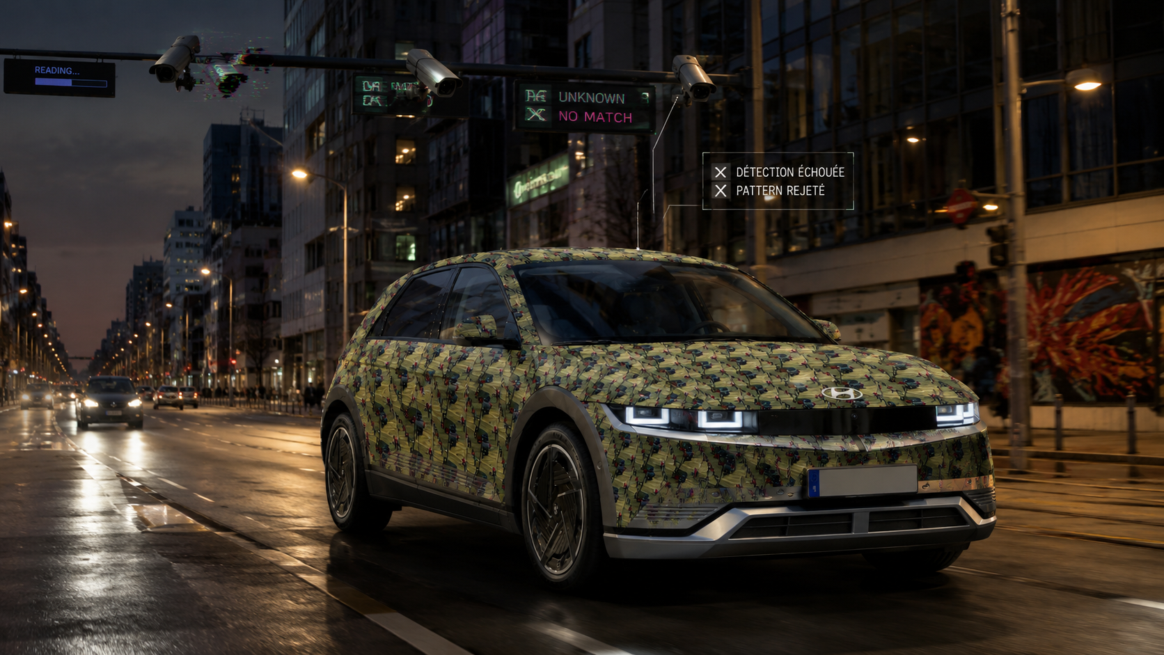 Rendre une voiture invisible pour les caméras