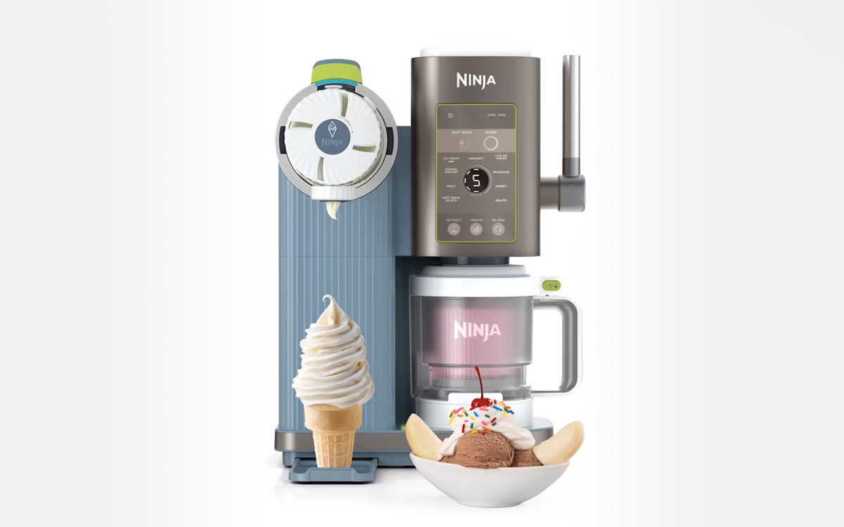 Ninja CREAMi Scoop & Swirl : chute de prix sur la machine à glace 13-en-1 qui fait aussi des glaces italiennes !