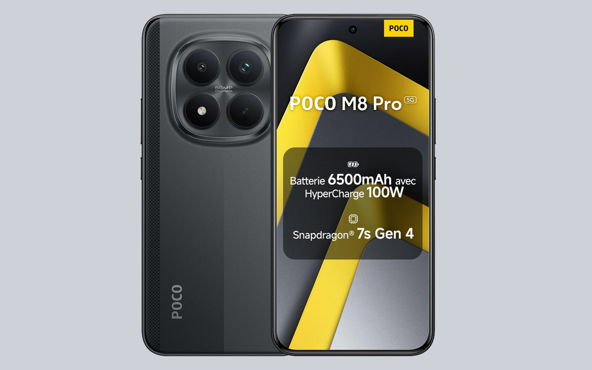 Le POCO M8 Pro 5G est à moitié prix : un Snapdragon 7s Gen 4 et une batterie de 6 500 mAh pour 188 €