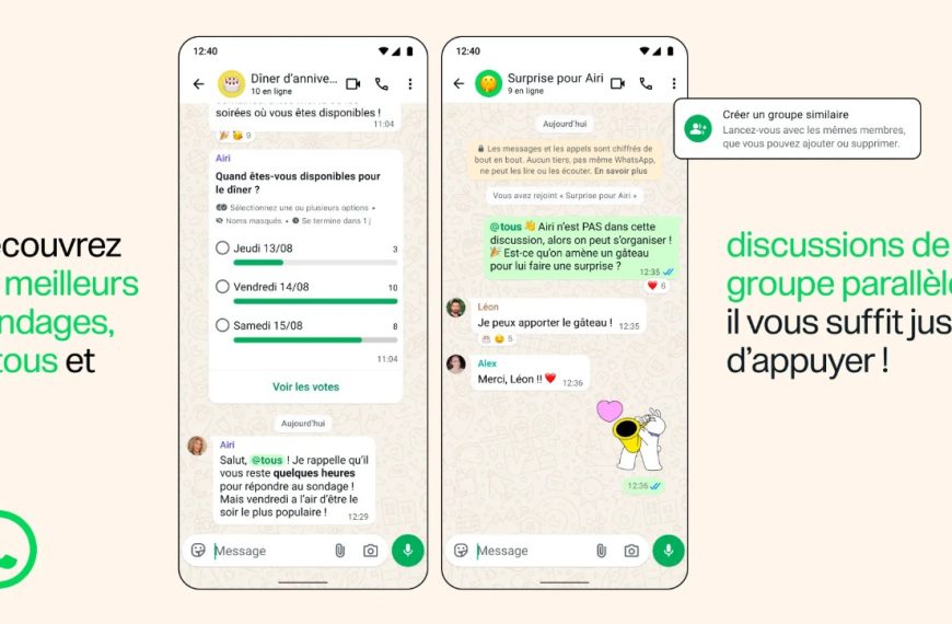 WhatsApp améliore les discussions de groupe, voici les nouveautés