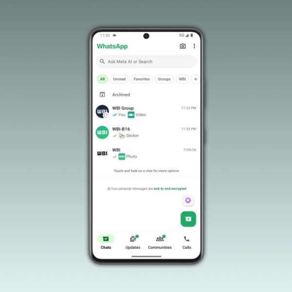 WhatsApp affiche un aperçu des photos partagées sans ouvrir la conversation