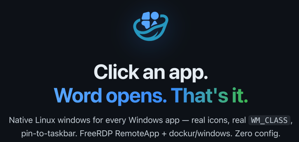 WinPodX – Un système Windows intégré dans votre Linux