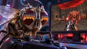 Une mouche qui joue aux jeux vidéo : grâce à une expérience de Google, cet ingénieur fait jouer le cerveau de l'insecte à Doom