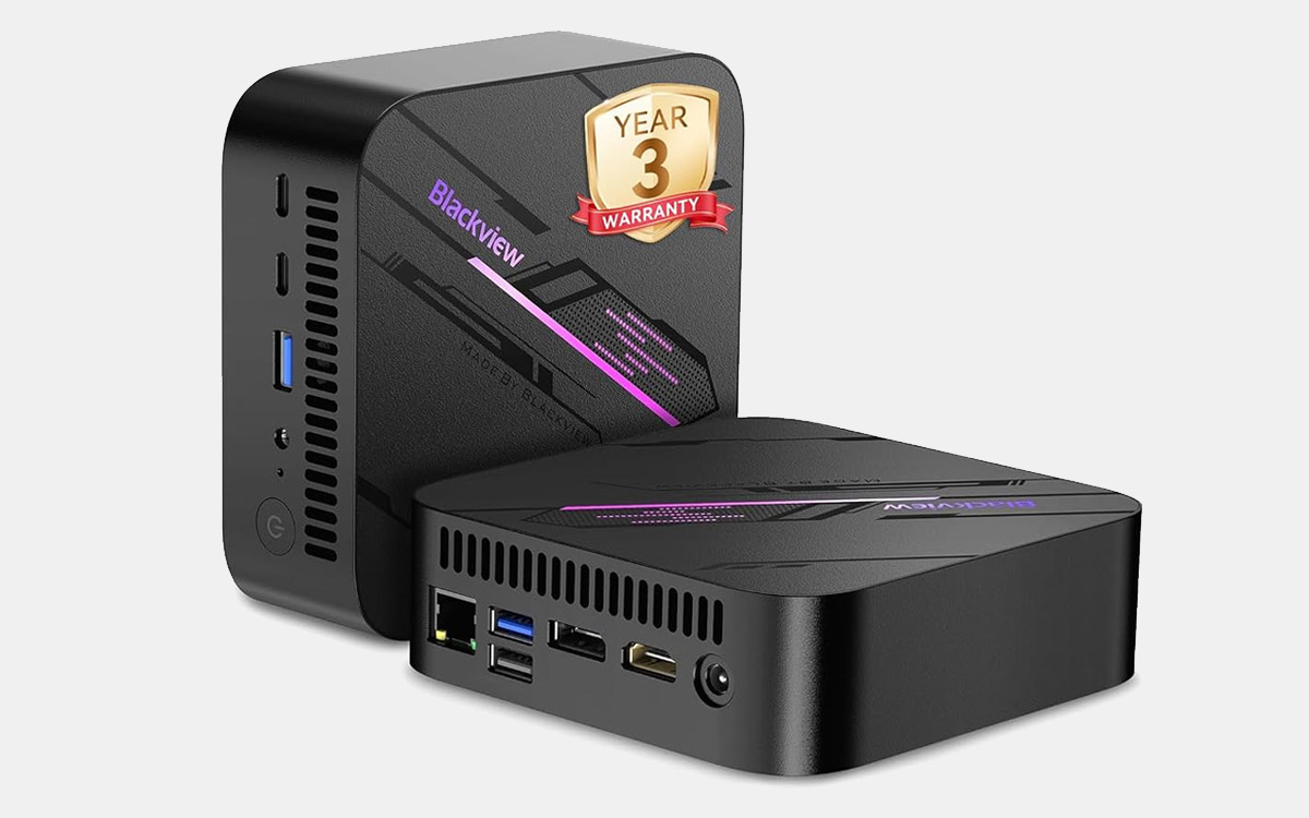 Ce mini PC Blackview de 12,7 cm embarque un Ryzen 5 et 16 Go de RAM pour moins de 250 €