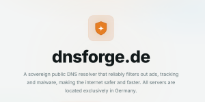 DNSforge – Le DNS qui coupe la pub et le tracking
