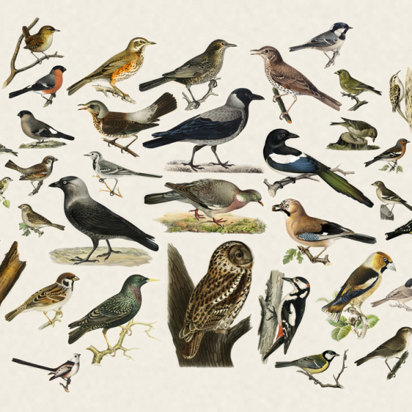 Fugleramme – Le cadre qui dessine les oiseaux qu'il entend