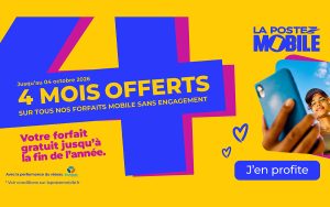 Jusqu’à 350 Go à 0 € par mois : les forfaits sans engagement de La Poste Mobile sont gratuits pendant quatre mois