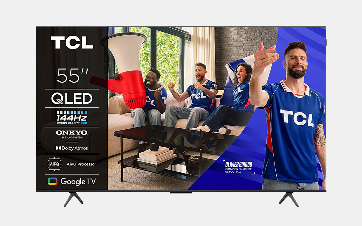 TCL 55P89K : cette TV QLED de 55 pouces avec une dalle 144 Hz est à moins de 400 €