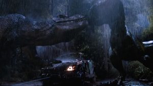 Si vous arrêtez Jurassic Park Le Monde Perdu à la minute 1:48:43, vous verrez que le T-Rex a le complexe de Michael Jordan !