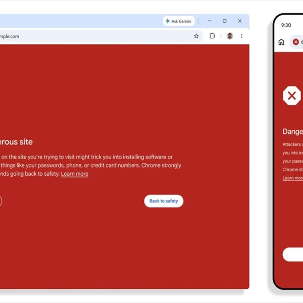 Google Chrome dégaine l’alerte rouge contre les sites web malveillants