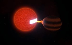 Des astronomes surprennent pour la première fois une étoile vampire aspirant une étoile ratée
