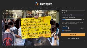 Filmer la police, puis flouter les visages avant de publier
