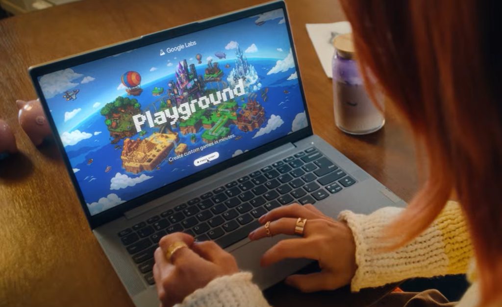 Google lance Playground, une IA pour créer ses propres jeux vidéo avec une simple invite de texte