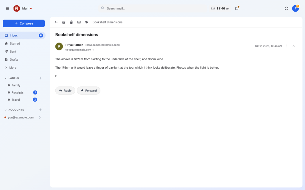 plMail – Toutes vos boîtes mail rassemblées dans une interface