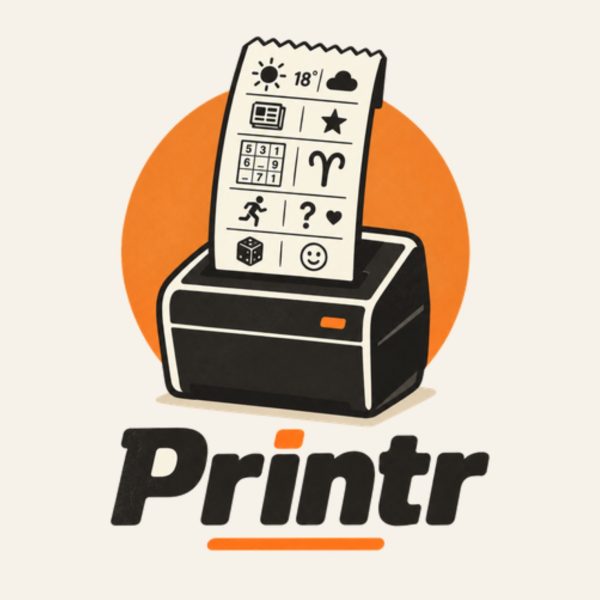 Printr – Météo, sudoku et autres petits mots sur des tickets de caisse
