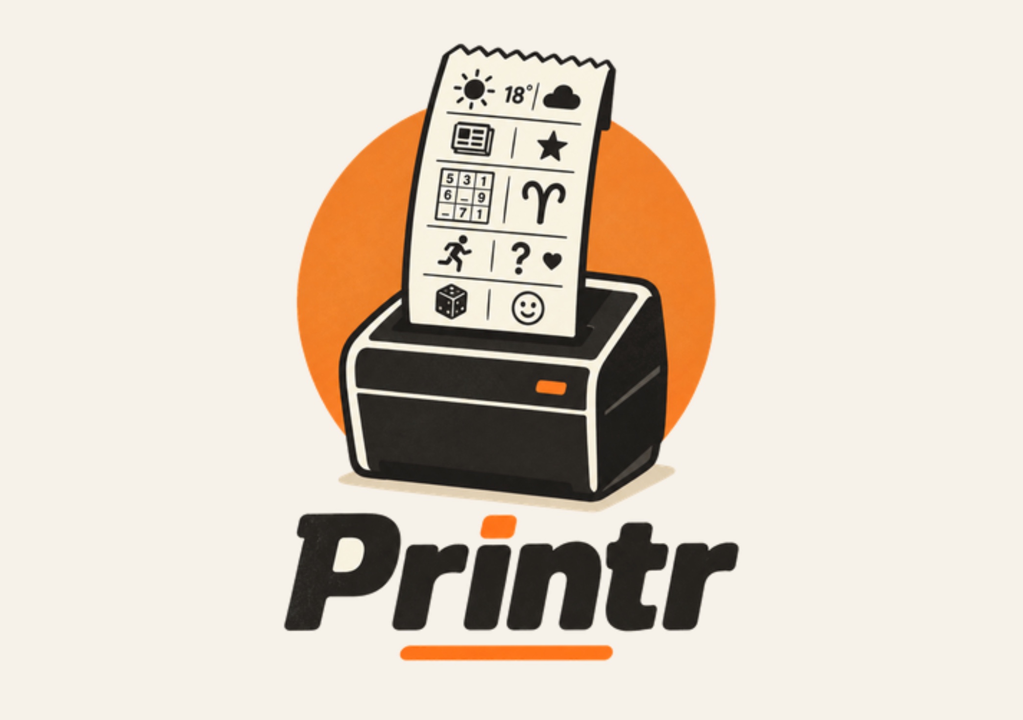 Printr – Météo, sudoku et autres petits mots sur des tickets de caisse
