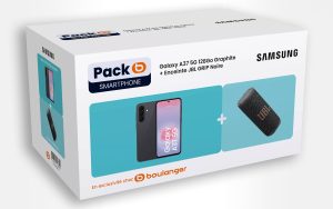 Le pack Samsung Galaxy A37 + Enceinte JBL Grip chute à moins de 400 € chez Boulanger