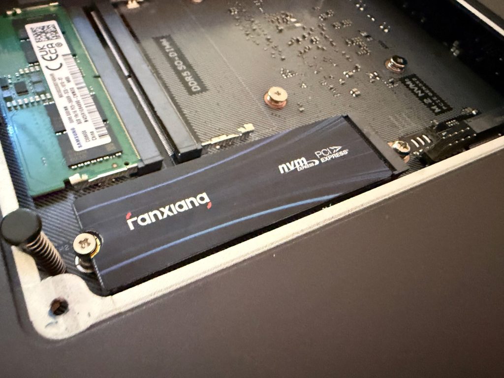 Test du SSD NVMe 1 To Fanxiang dans mon NAS